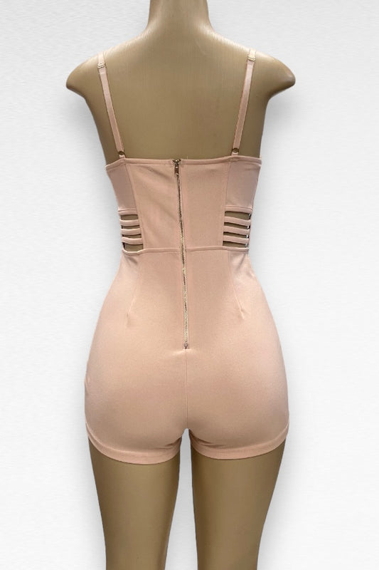 Caged Bustier Bodycon Romper