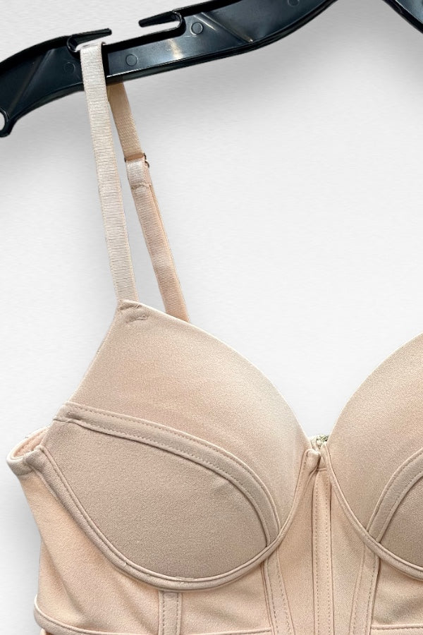 Caged Bustier Bodycon Romper