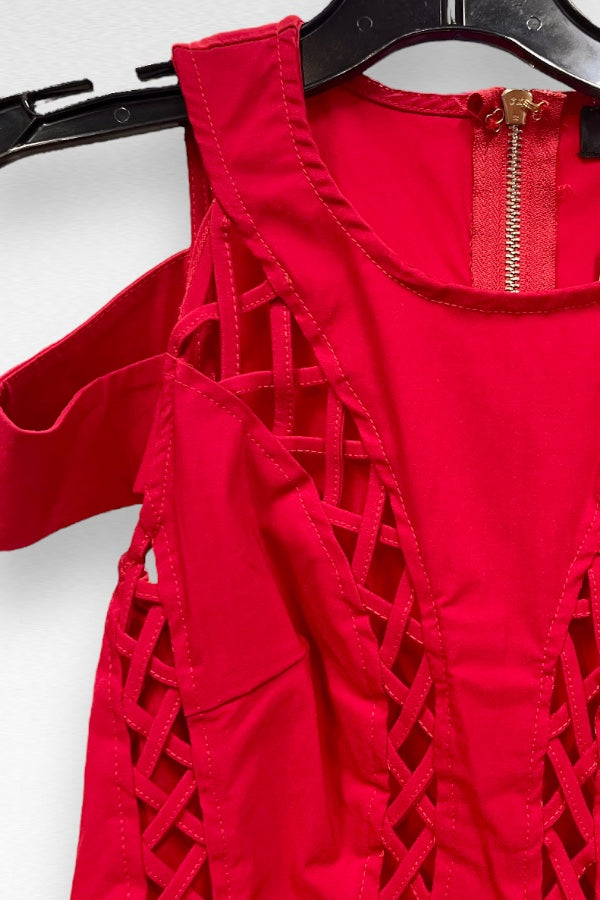 Lace Up Off Shoulder Romper