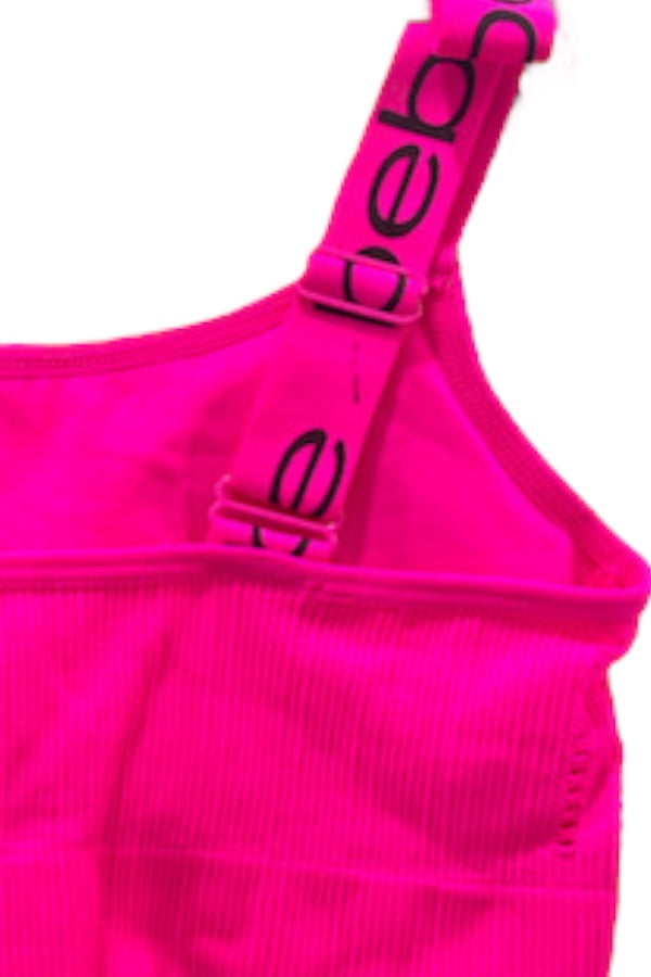Logo Seamless Ribbed Sports Bra