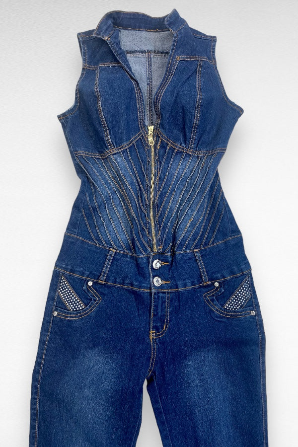 Denim Colombian Jumpsuit