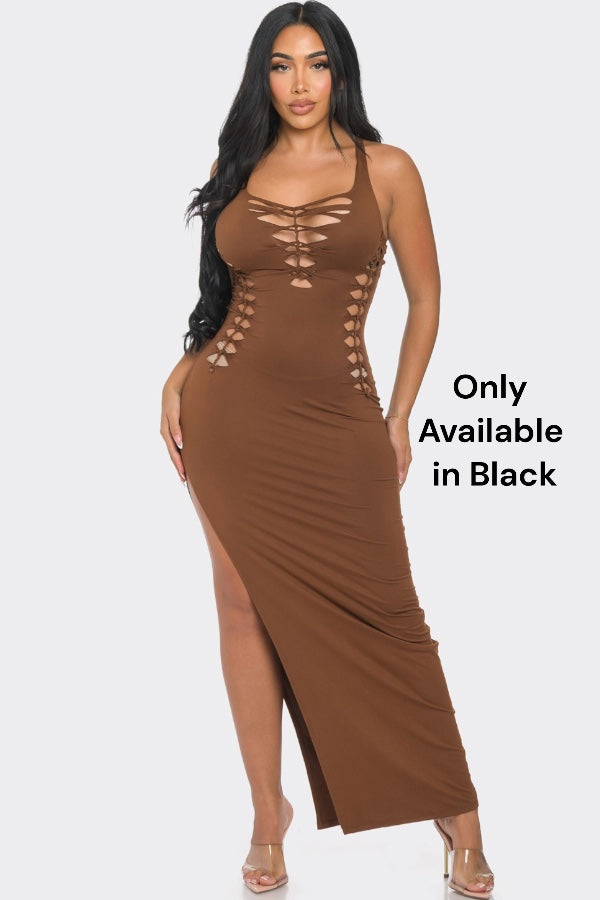 Soft Maxi Cut Out Dress