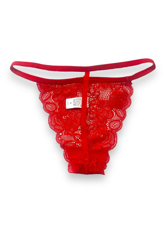 V String Lace Thong Panty