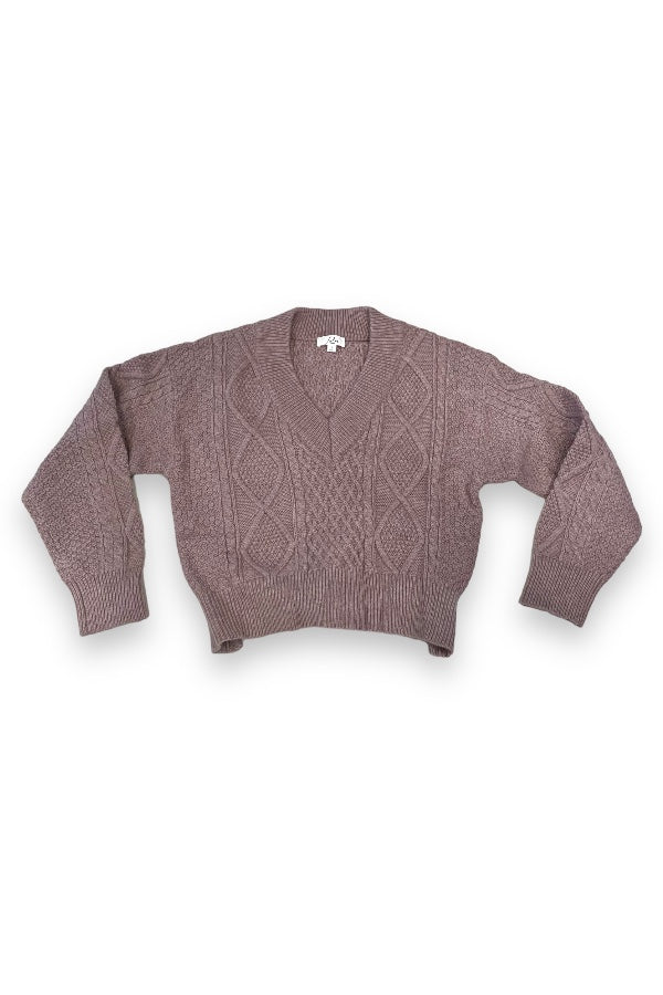 Knit Pattern Knit Sweater Top