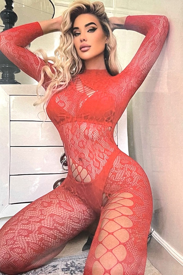 Leopard Fishnet Full Bodystocking