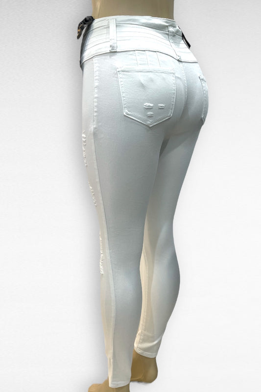 High Waist Ripped Jeans