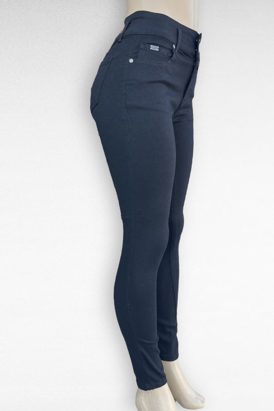 High Waist Solid Butt Lifting Jeans