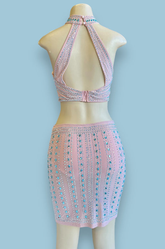 2 Piece Rhinestone Set