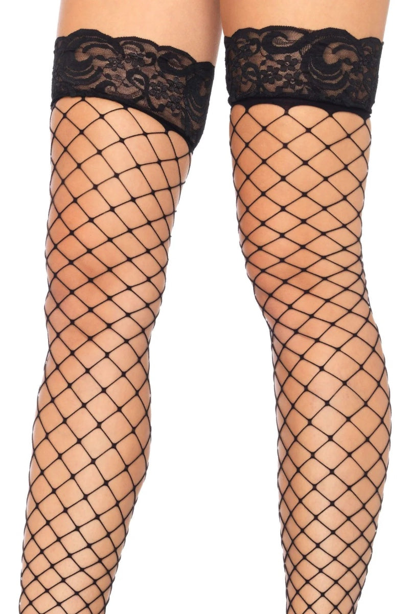Oda Net Thigh High Stockings