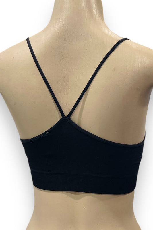 Spandex Crossed Back Bralette