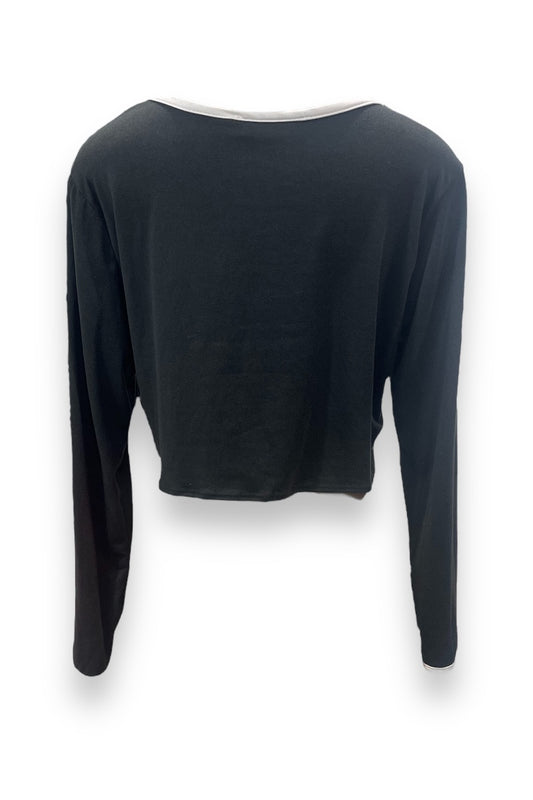 Camo Color Block Knit Self Tie Top