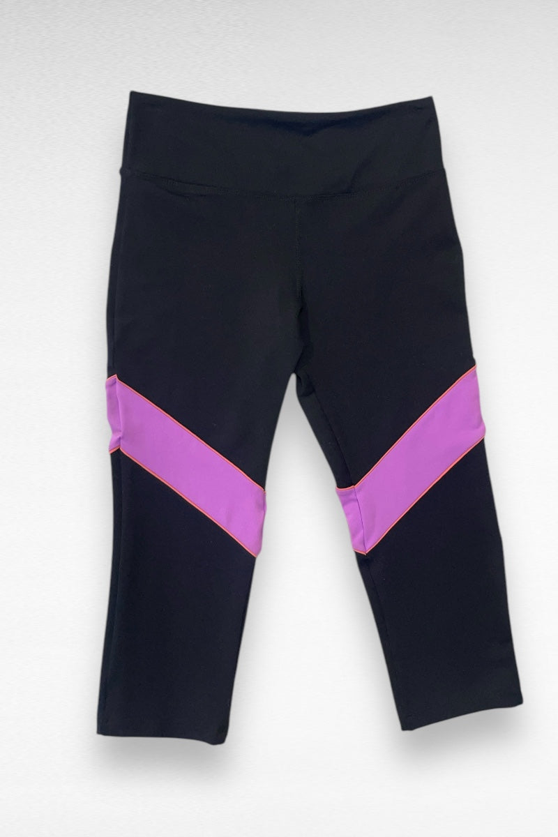 Dream Color Block Capri Leggings - Colombian
