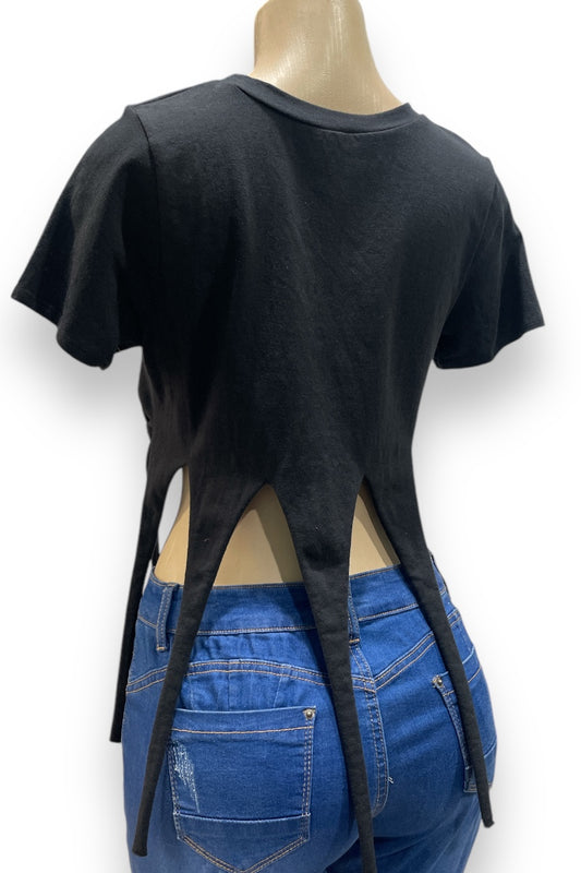 Feminine Beauty Fringe Graphic Tee