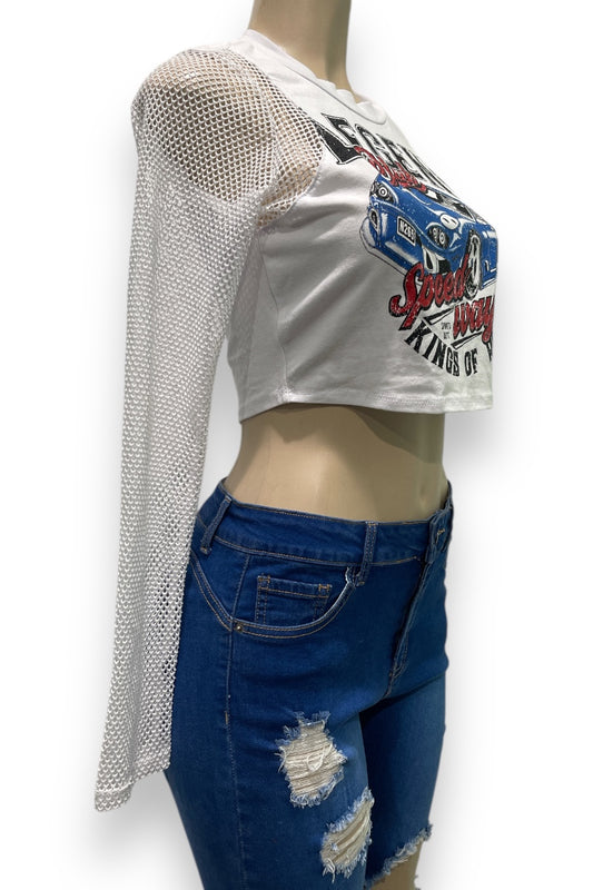 Legend Club Graphic Cropped Tee