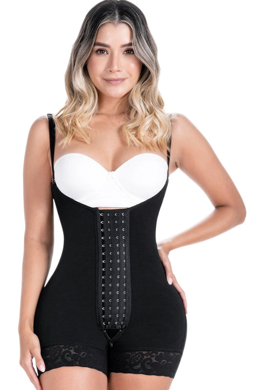 Postpartum & Post Surgery Tummy Tuck Lipo Compression Garment Open Bust Short Shapewear #068BF