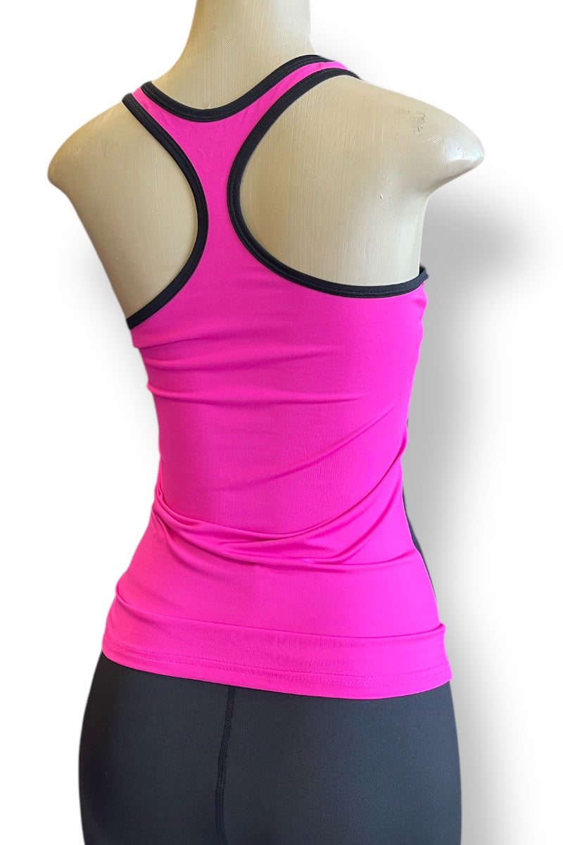Racerback Active Color Block Tank Top