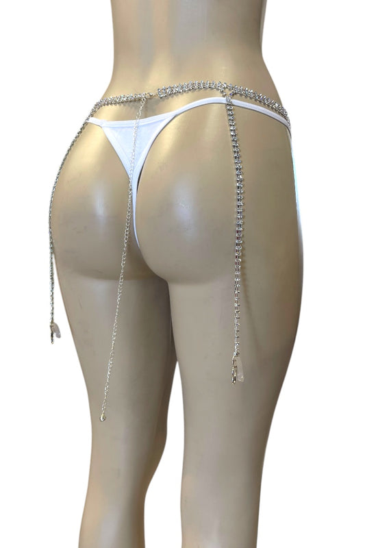 Rhinestone Garter Belt