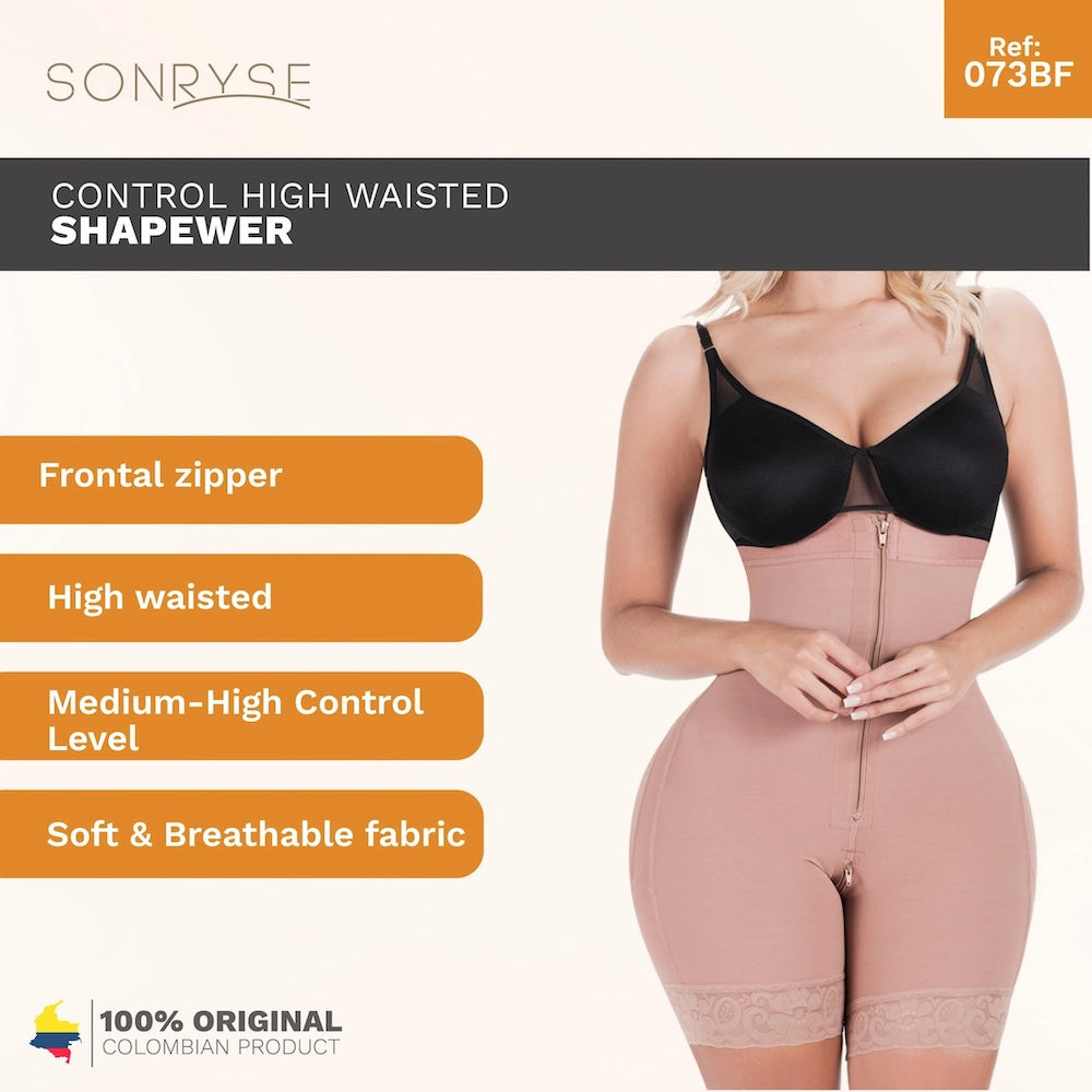 High Waisted Shapewear Shorts | Daily Use Butt Lifting Garment | Powernet #073ZF
