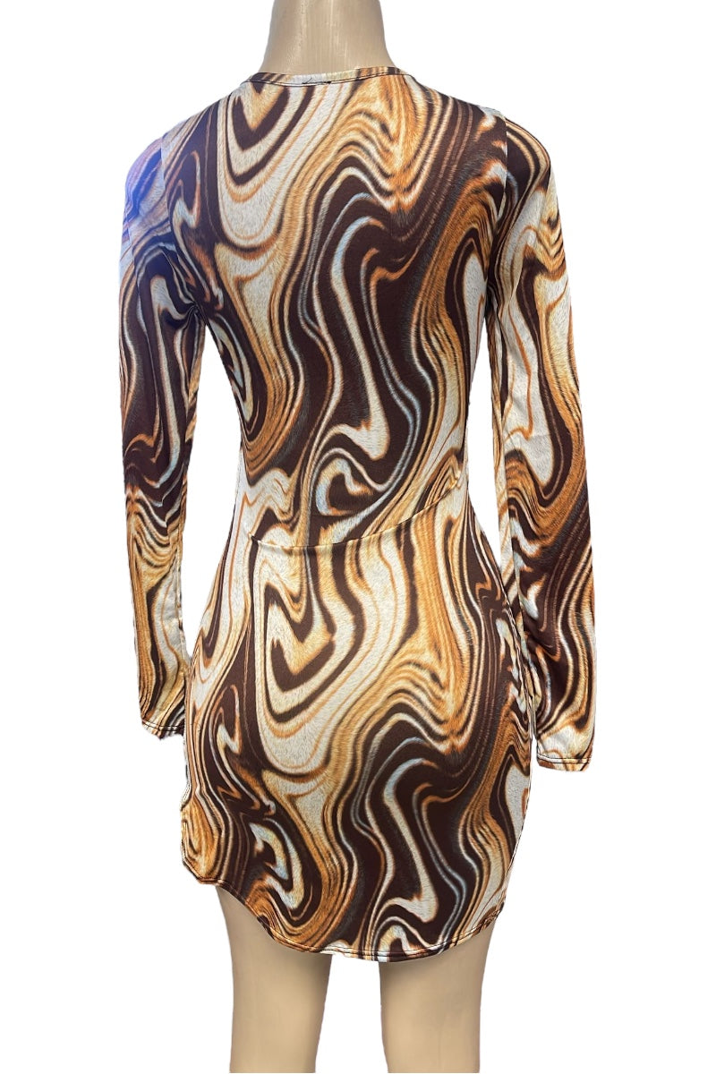 Sasha Swirl Cut Out Dress
