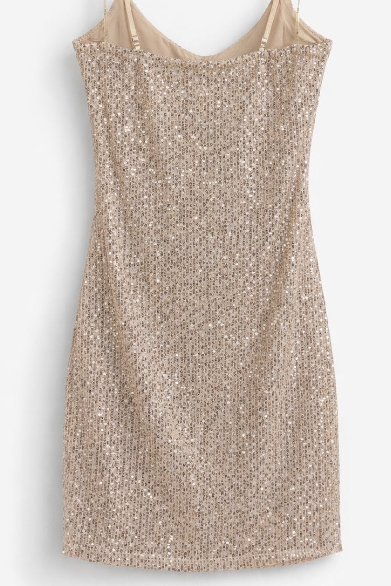sequin dress on a white background