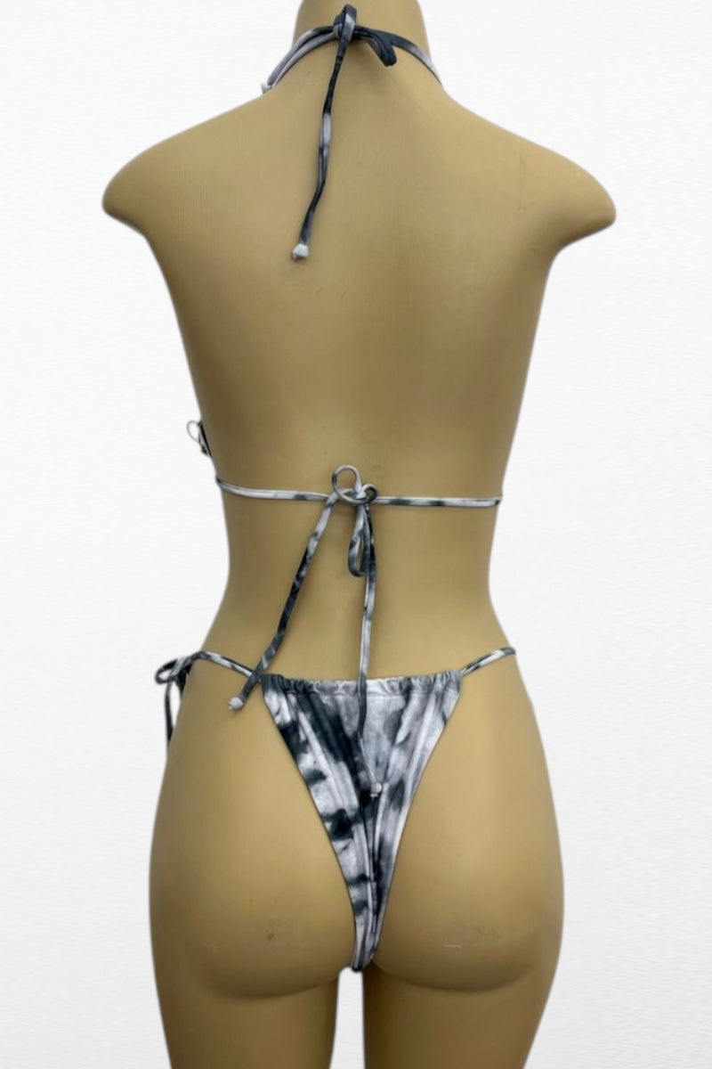 Stormy Skies Tie-Dye Bikini Set