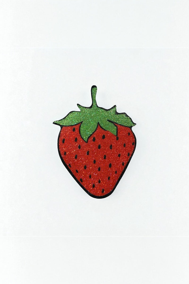 strawberry pastie on a white background