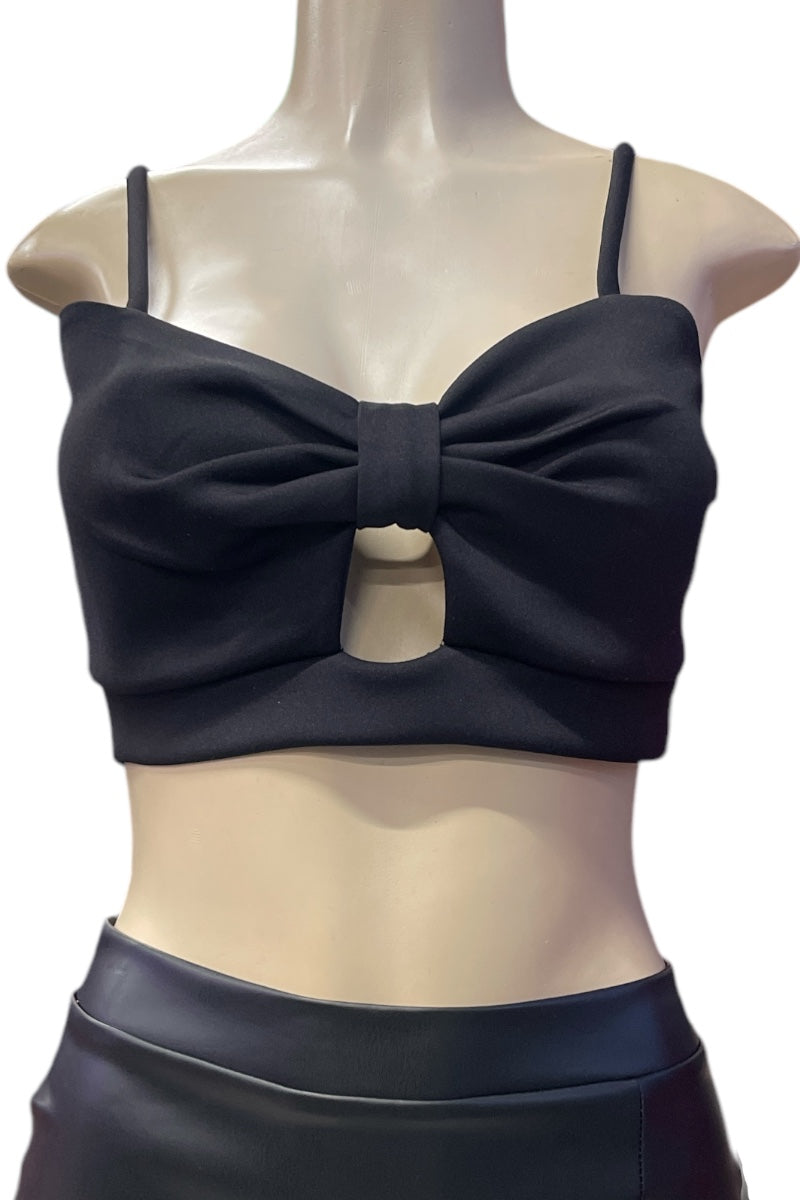 Sweetheart W/ Keyhole Cropped Top
