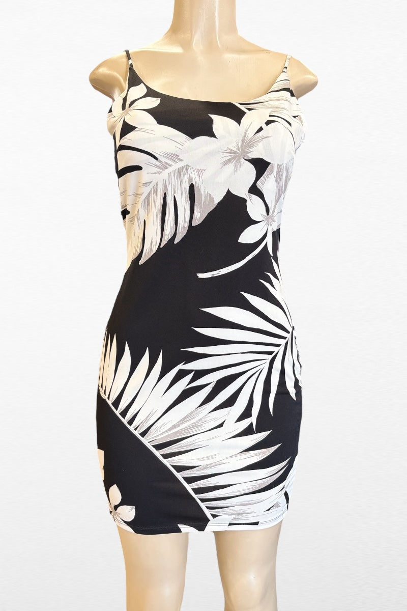 Tropical Print Cami Dress