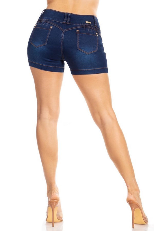 Marie Blue Denim Shorts