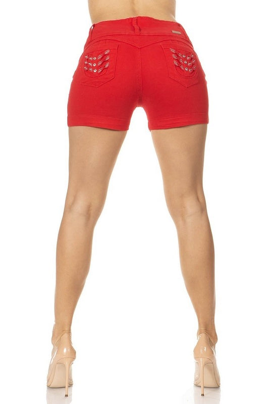 Ripped Embellished Shorts