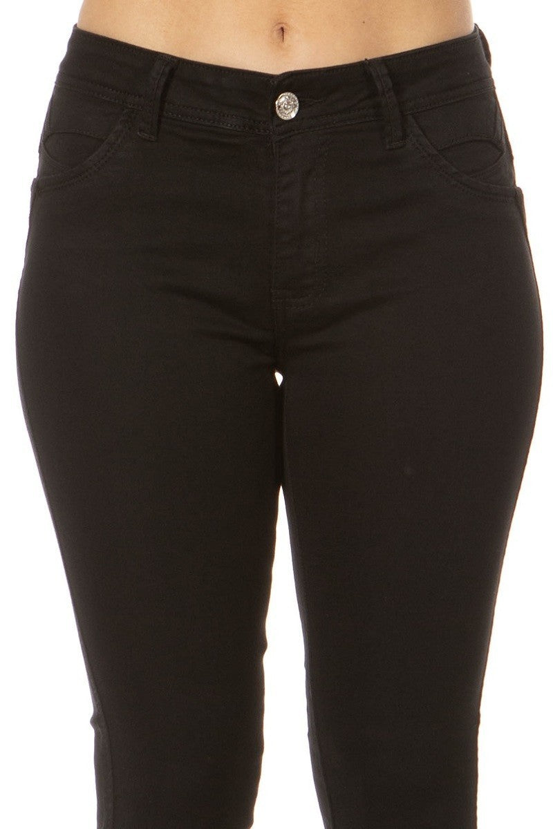 Mid Rise Sequin Pockets Jeans