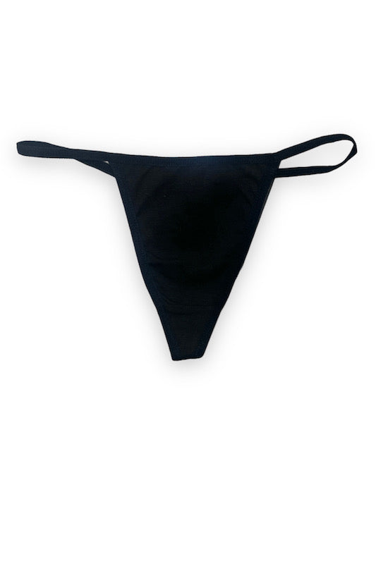 Cotton G String in black