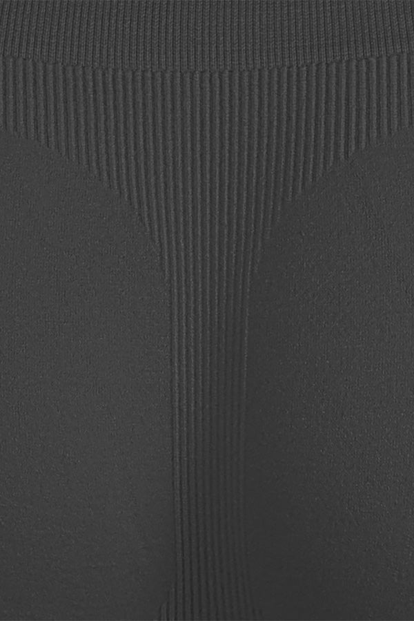 Full Coverage Microfiber Boyshort - Black - Close Up