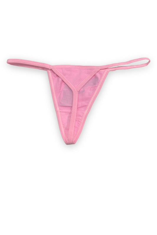 back of Cotton Print Design G String Thong