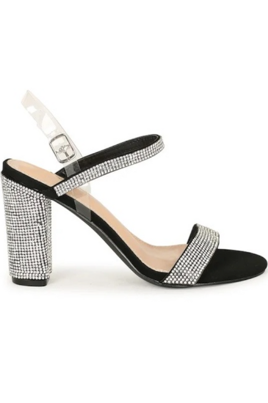 Talla 20 Rhinestone Heel Sandals