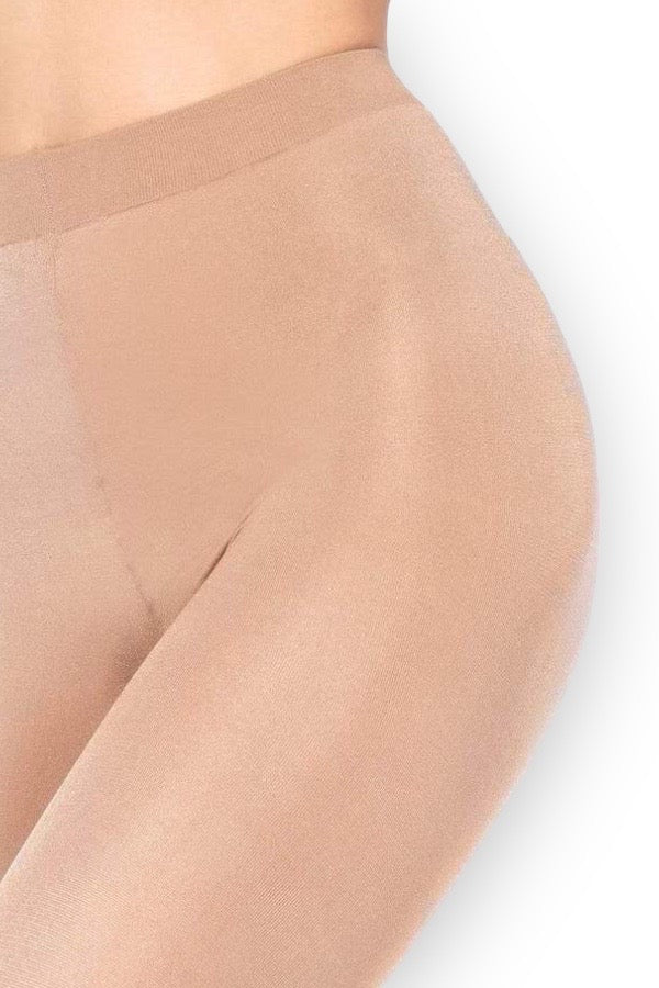 Spandex Sheer Pantyhose - Beige - Close-up