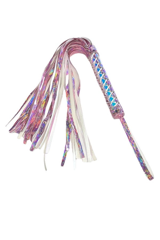 Corset Lace Up Whip Flogger - Pink