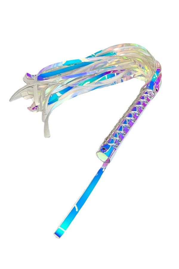 Corset Lace Up Whip Flogger - Blue