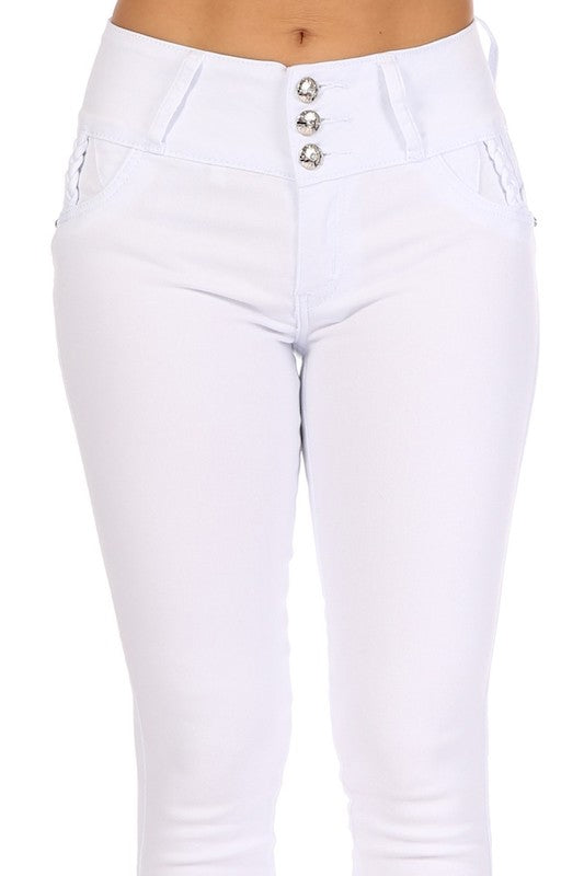 close up of Braided and Studded Jeans