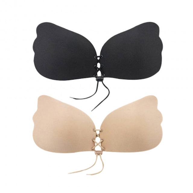 Angel Bra - Adhesive - Black - Beige