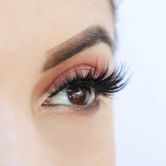 Angel Lashes on model