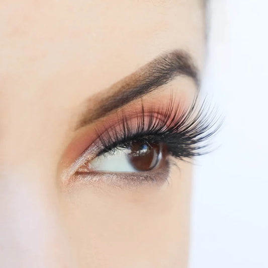 Bling Lashes on model