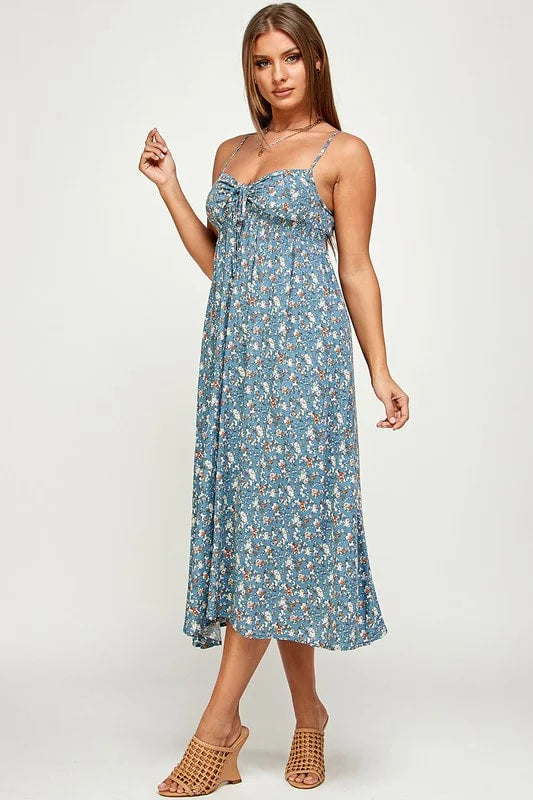 Be Original Floral Cami Maxi Dress - Blue