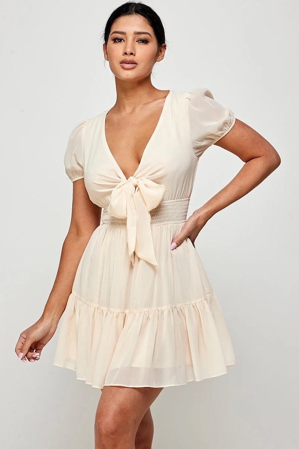 Ellie Ruffle Cami Mini Dress –