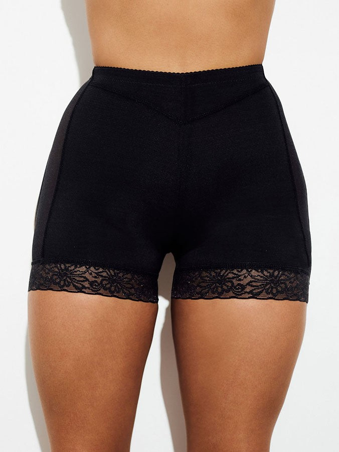 Butt Lifting Seamless Shorts - Black