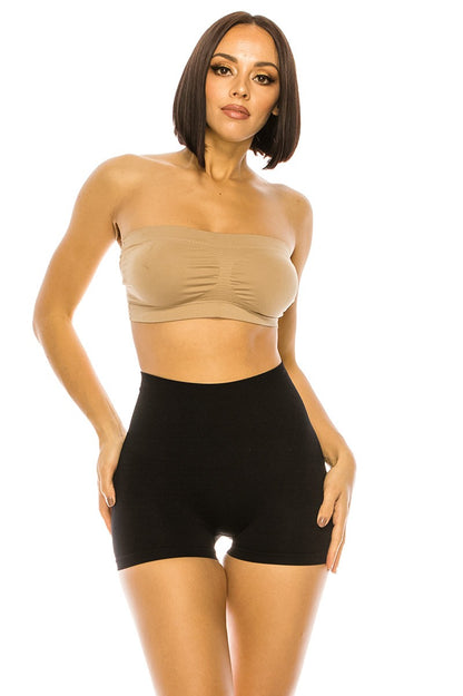 Seamless 2-Layer Tummy Panels Boyshorts