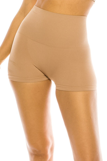 Seamless 2-Layer Tummy Panels Boyshorts
