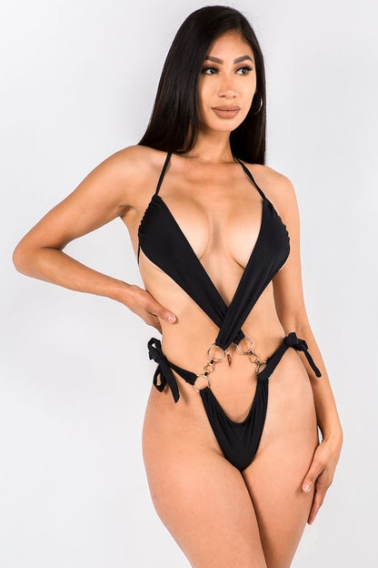 Baddie Criss Cross Swimsuit