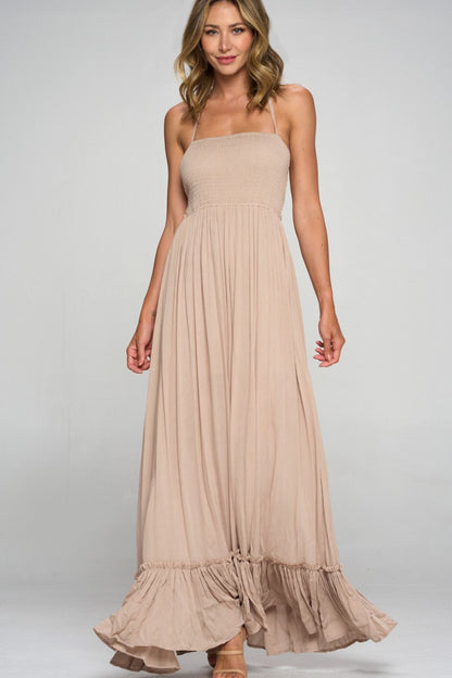 Smocked Bar Back Dress