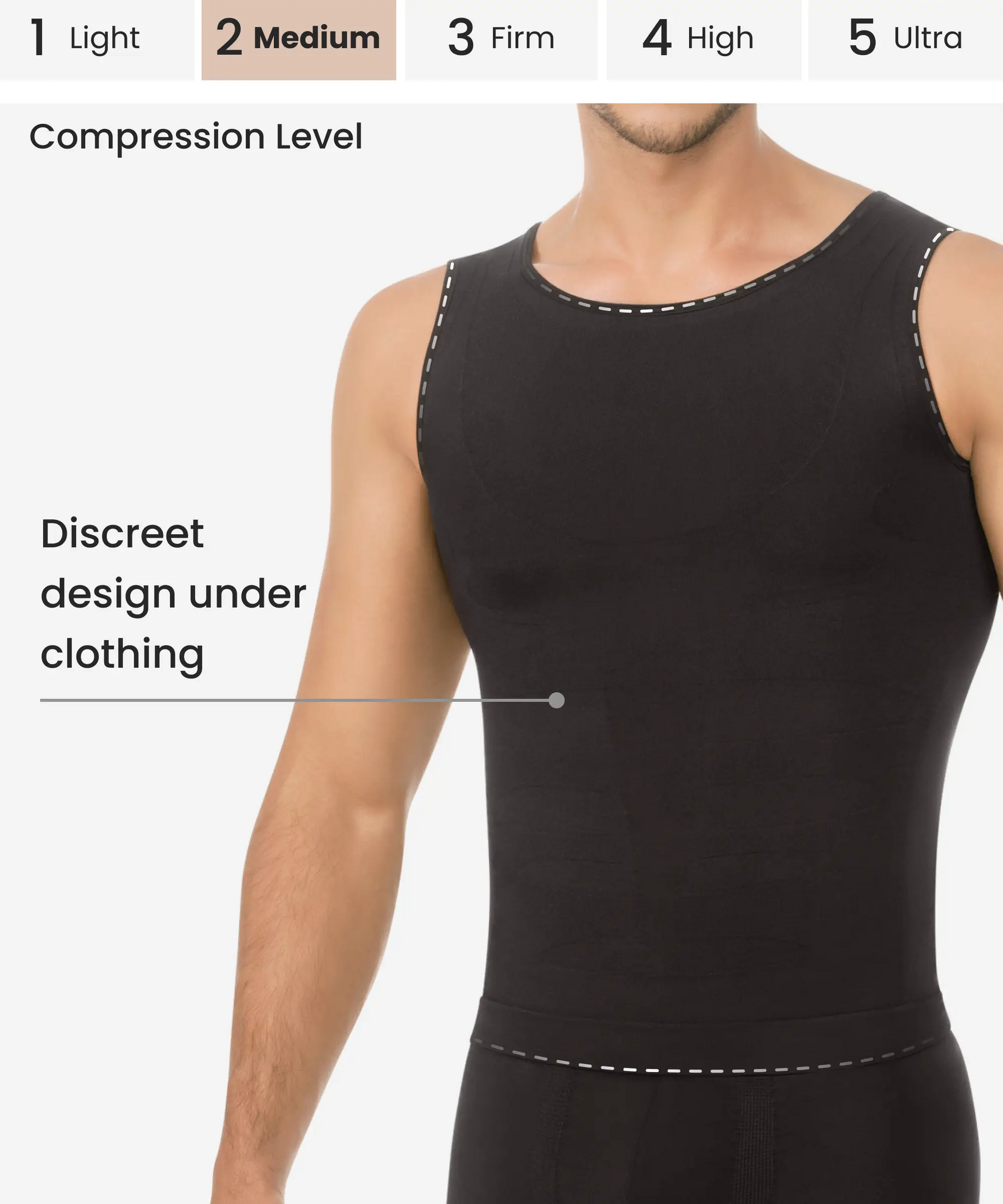 Men's Seamless Control Compression Shirt 